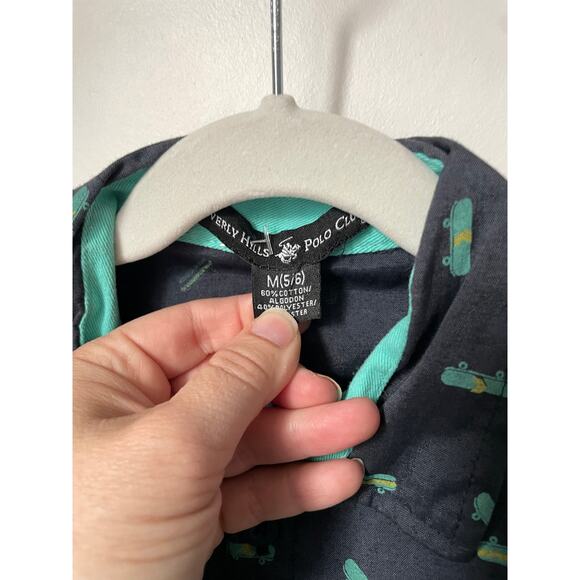 Beverly Hills Polo Club skateboard print button up 🛹  M (5/6) - Picture 4 of 4